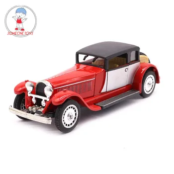 

1:28 Scale Vintage Bugatti Car Model Metal Alloy Pull Back Car Toys for Children Birthday Gift Collections
