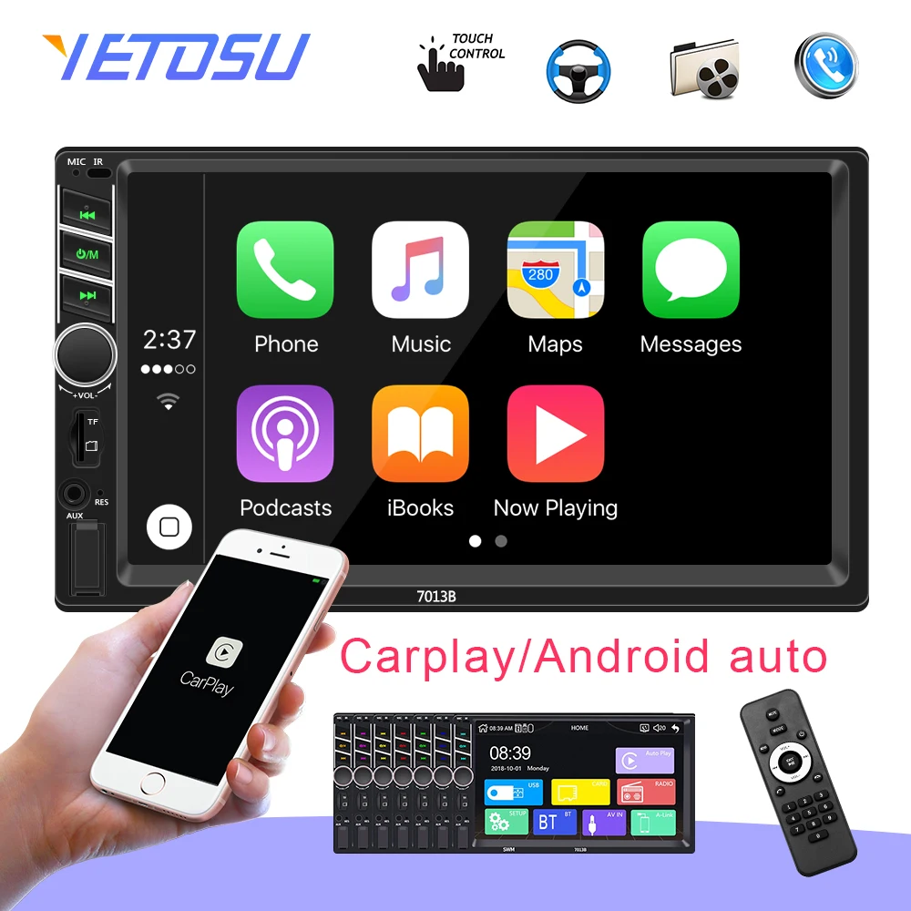 Автомагнитола 2 din автомагнитола 7 &quotHD мультимедийный плеер с сенсорным экраном