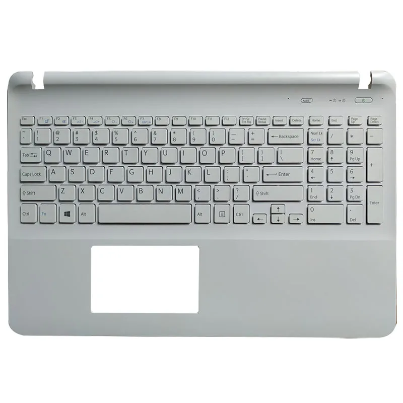 NEW English keyboard for sony SVF152A29W SVF1521GSAW SVF1532BCXW white without Touchpad Cover | Компьютеры и офис