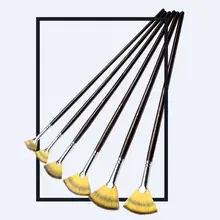 Красочная нейлоновая веерообразная ручка масляная живопись акриловая ручка гуашь Акварельная ручка живопись 6 костюмов