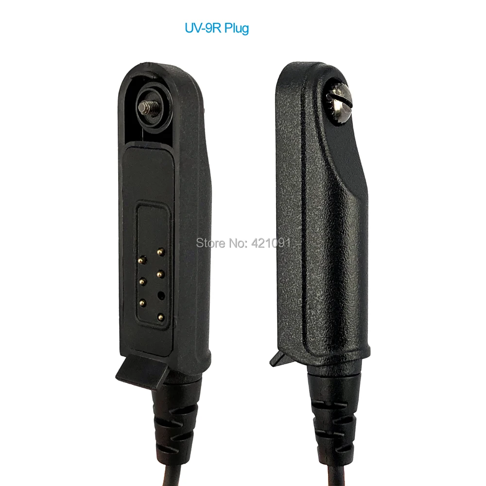 Радио Baofeng UV-9R Plus Talkie-Walkie Adapter кабель к 2 Pin Подходит для UV-5R BF-888s наушники для портативной рации Mic аксессуары