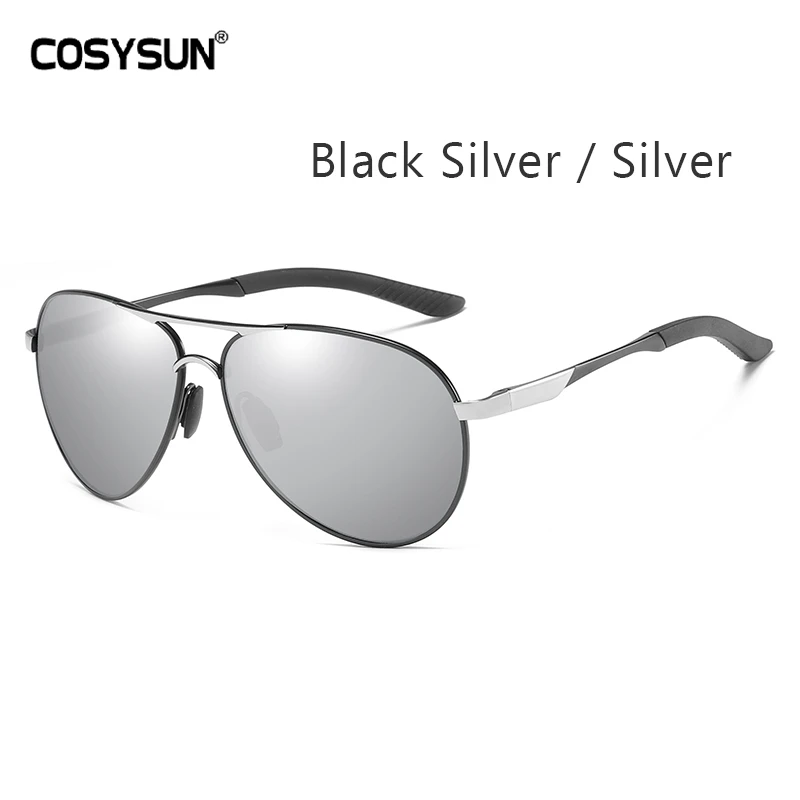 Classic Brand Designer Women Sunglasses Men Pilot sunglasses Polarized vintage Sun Glasses Female Driving Eyewear Oculos De Sol - Цвет линз: Silver Lens