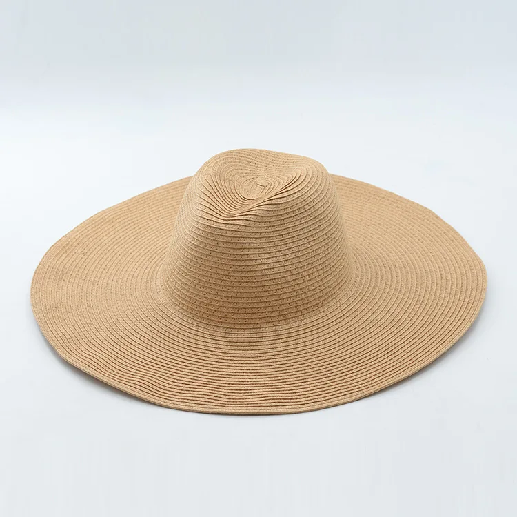 01912-HH7055 13 см полями бумага твердая Шляпа Fedora для мужчин и женщин для отдыха Панама джазовая, шляпа - Цвет: Хаки