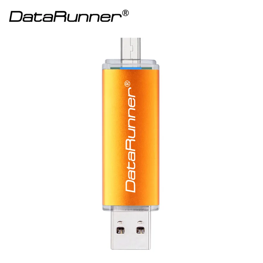 DataRunner USB 3,0 USB флеш-накопитель высокоскоростной OTG флеш-накопитель 16 ГБ 32 ГБ 64 Гб 128 ГБ 256 ГБ Флешка USB флешка 3,0 диск памяти - Цвет: Золотой