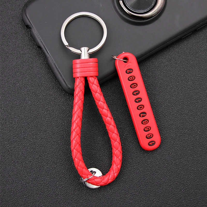Анти-потерянный брелок для автомобиля телефонная карточка брелок для телефона номерной знак брелок для автомобиля аксессуары для ключей