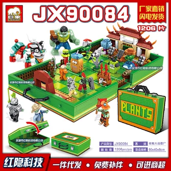

1206 PCS New MOC Plants War Collections Book Fit Lepining Building Blocks Bricks Toys Christams for Children Gifts