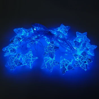 

RU Stock Wholesale Christmas Star Fairy String Light Lamp Pentacle LED Holiday Lighting Strings Ornament New Year Decoration