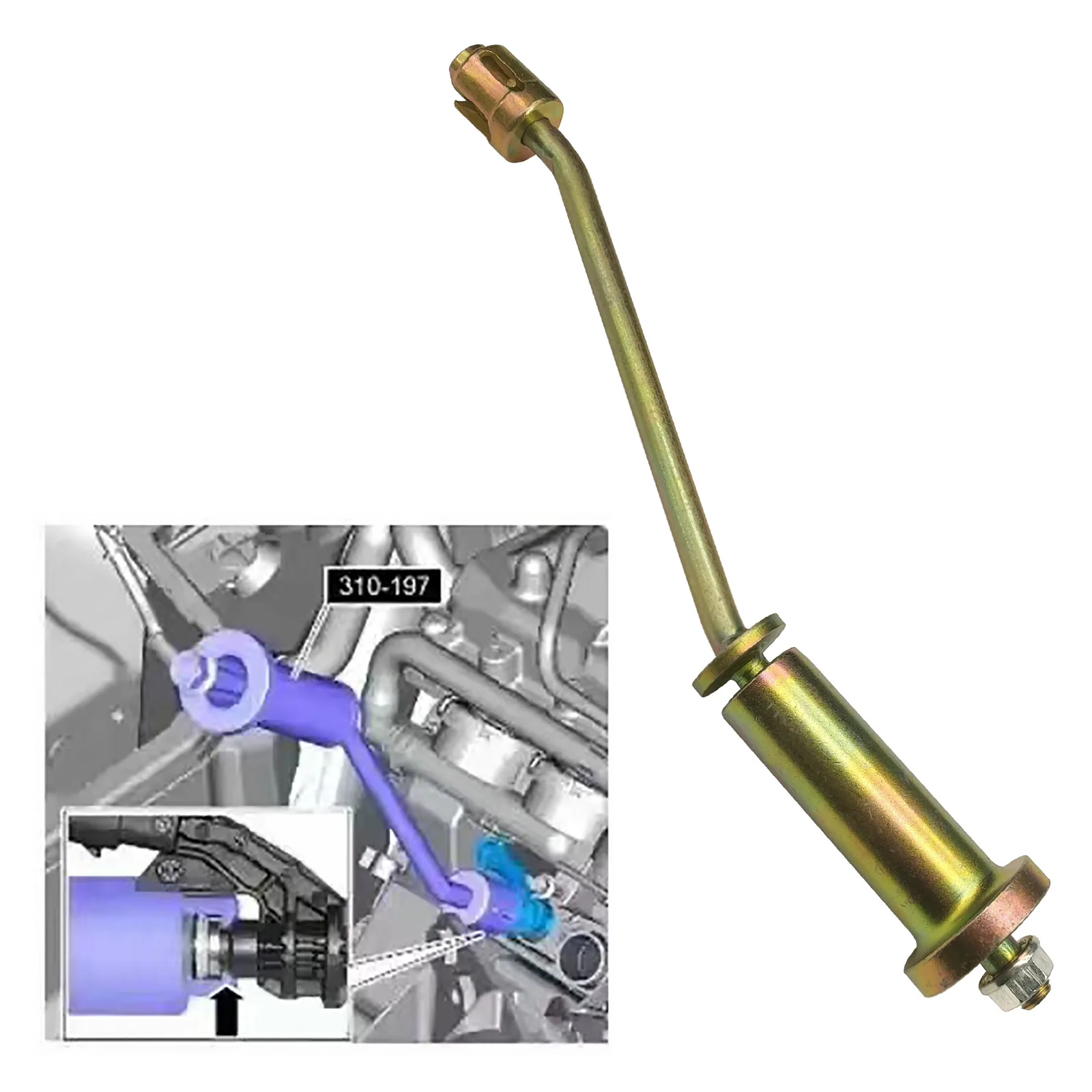 Fuel Injector Removal Installer Puller Tool for Jaguar X150, XK Series