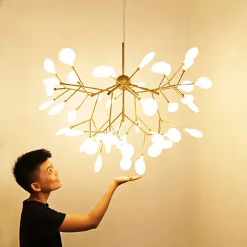 

Designer Bertjan Pot Heracleum Hanging Lamps Creative Led Living Room Ceiling Decor Chandelier Home Firefly Chandelier Lighting