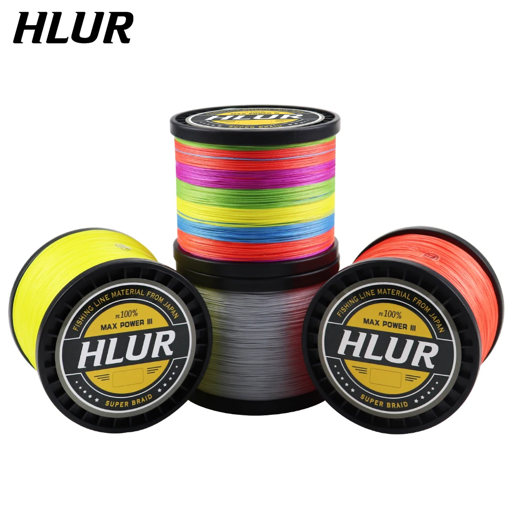 

HLUR Braided Fishing line Carp Multifilament Wire 4 Strands Japanese Pe Line Saltwater 300M 500M 1000M Accessories