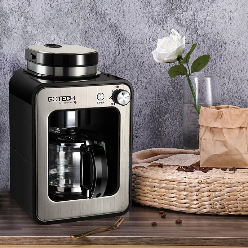 

Fully Automatic Coffee Machine Coffee Pot Drip Cafe American Grinder Intelligent Control Grinding