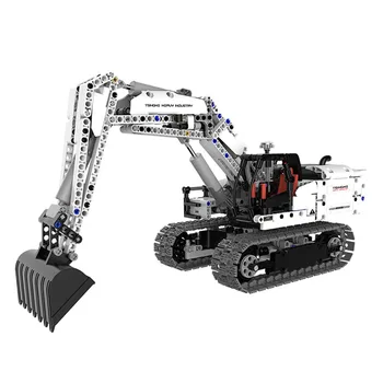 

980Pcs/set DIY Moc Assembly Engineering Excavator Bricks Small Particle Engineering Vehicle Construction Model Collection Gift