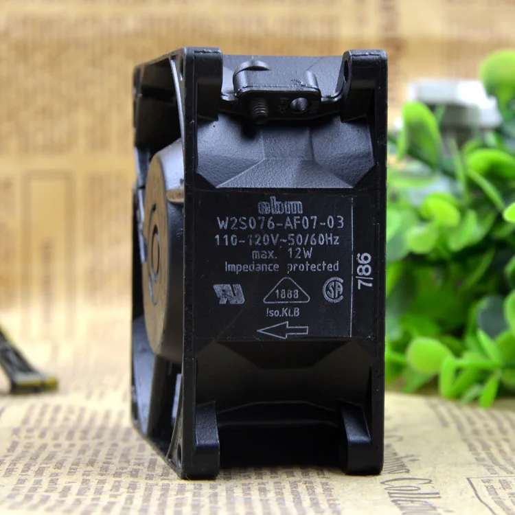 W2S076-AF07-03 8 см 8038 110V 12W защиты электродвигателя Вентилятор охлаждения