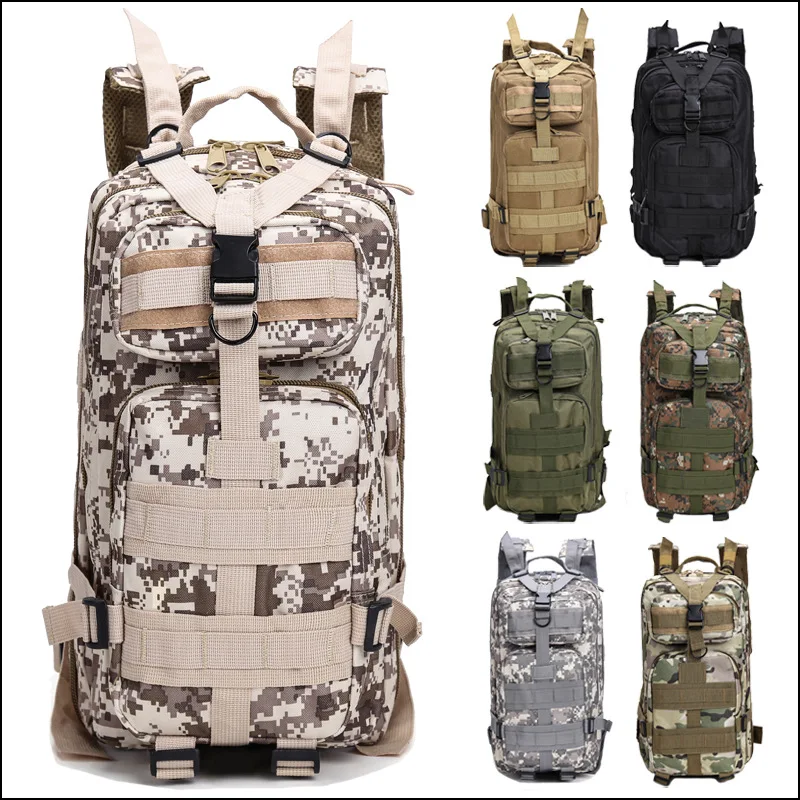 

Multi-functional Tactical Backpack Army Fans Hiking Shoulder 3P Tactical Bag through Camping Chicken Equipment Backpack Camoufla