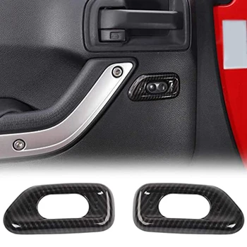 

Door Handle Lock Switch Button Cover ABS Decoration Frame Trim for Jeep Wrangler 2010-2017 Car Interior Accessories