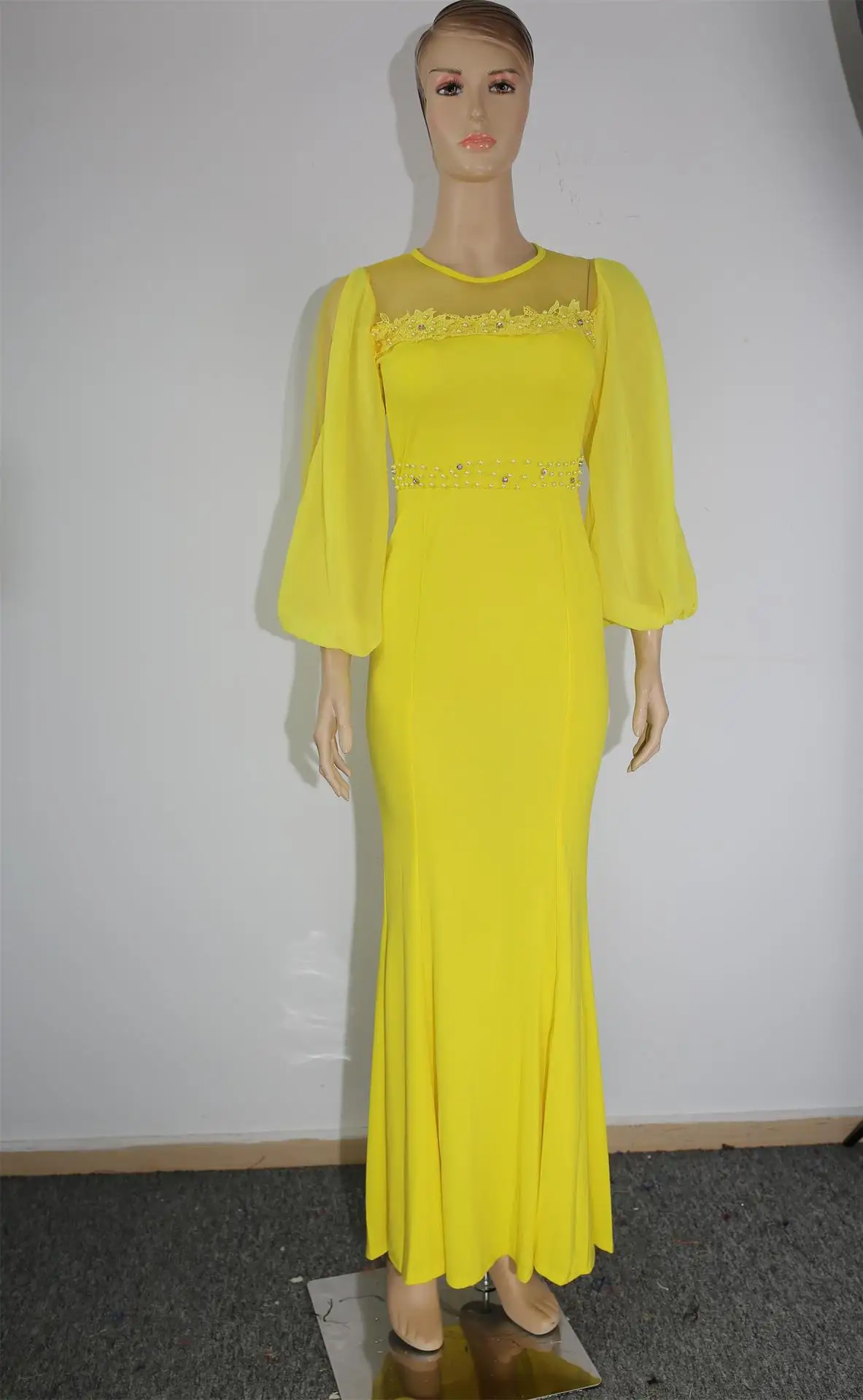 Новое модное элегантное осеннее Африканское женское длинное платье большого размера L-3XL - Цвет: As shown