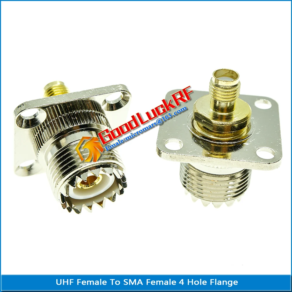 Разъем UHF PL259 SO239 на SMA гнездо Coax штекер 4 отверстия фланцевая панель крепление