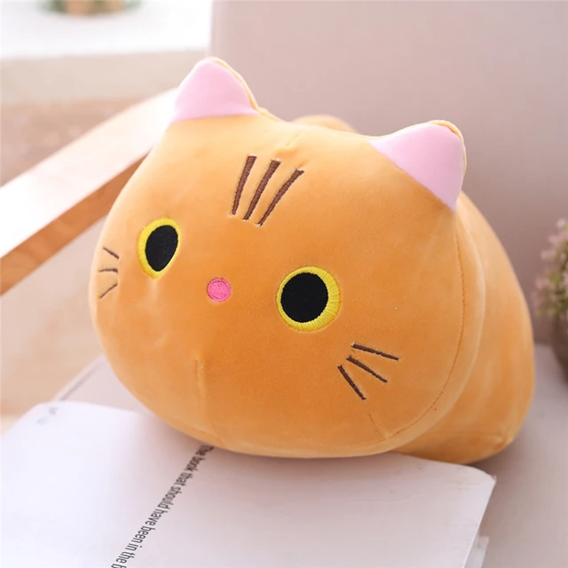 Peluche Chat Doux Dessin Animé, Jouet Pour Enfants, Canapé, Oreiller,  Coussin Rembourré, Jouet Kawaii, Cadeau, Décoration De Chambre - En Peluche  Et Animaux En Peluche - AliExpress