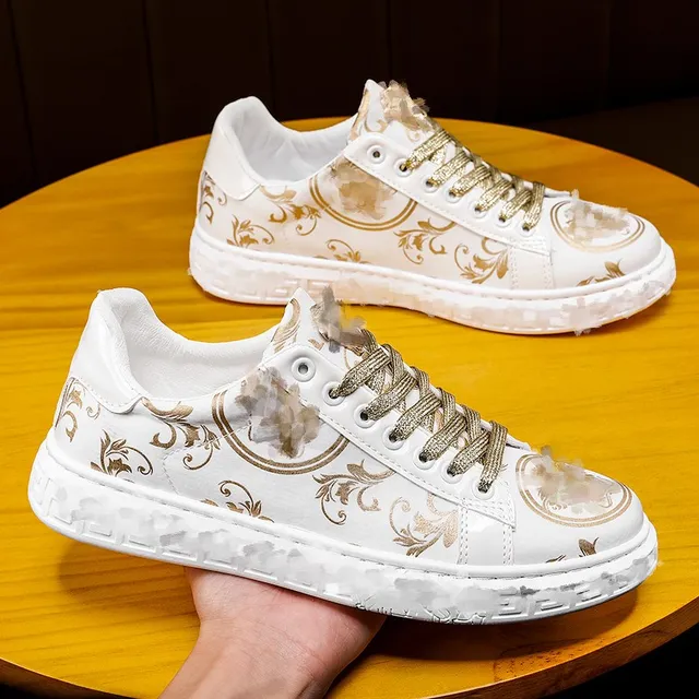 Greg High Top Golden Chunky Sneakers - Image 3
