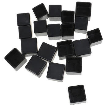 

10pcs Square Silicone Chair Leg Caps Non-slip Table Foot Dust Cover Floor Protector Pads Pipe Plugs Furniture Leveling Feet