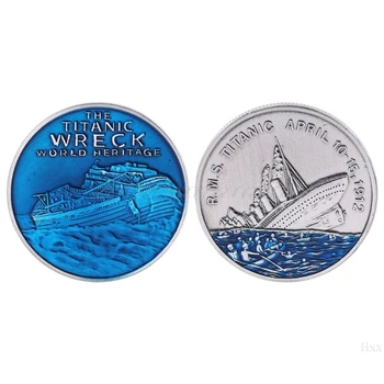 

New Titanic Residual Shell Commemorative Coin Desktop Display Decoration Crafts O16 19 Dropship