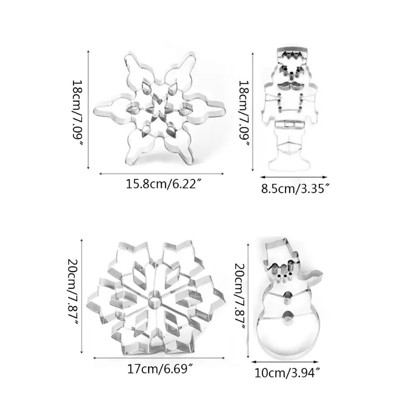 Рождественские персонажи форма для выпечки для печенья резак из нержавеющей стали инструмент для выпечки форма для печенья, инструмент для выпечки