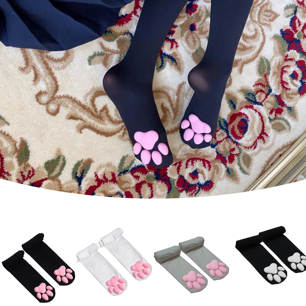 New Cat Paw Socks for Women Girls Kawaii 3D Cat Claw Toe Beanies Cute