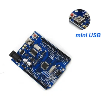 

One set New UNO R3 CH340G MEGA328P For Arduino UNO R3 ATMEGA328P AU Compatible CH340 Replace Atmega16U2 With Mini USB With LOGO