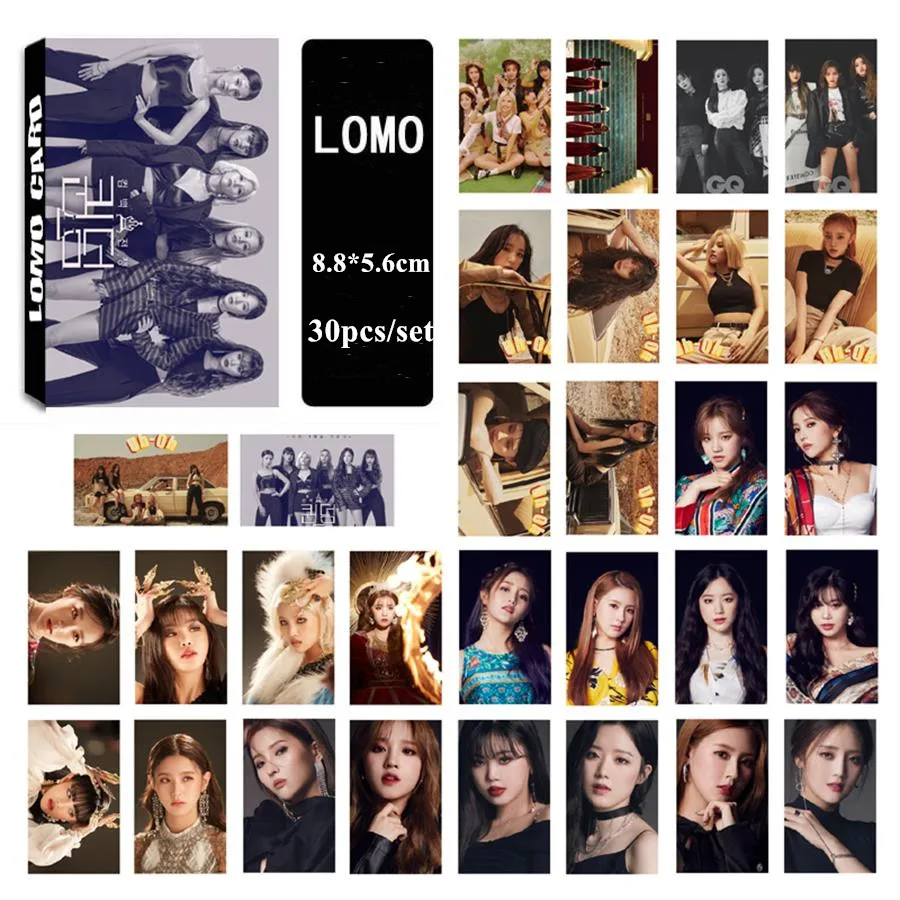 2020 KPOP GIDLE Paper Lomo Card HD Photocard Collection Photography 30 шт./лот|Визитки| |