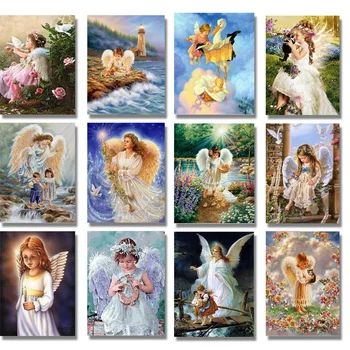 

5D Diamond Painting Angel Girl DIY Diamond Embroidery Beaded Cross Stitch Handmade Pixel Hobby & Crafts Diamond Mosaic Picture