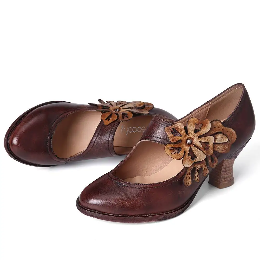 Socofy Retro Boots Autumn Style 