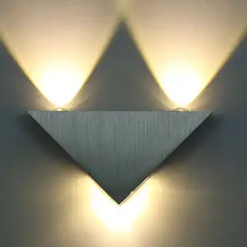 Indoor wall light wavelike aluminu