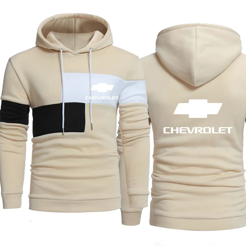 Hoodies Men Chevrolet Motor Car Logo Print Sweatshirt Spring Autumn Mens Fashion Hoodie hiphop harajuku Casual tracksuit