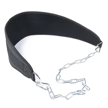 

1PC Gym Dumbbells Weight Lifting Belt Fitness Equipment Drop Shipping Dip Belt Strength Pull up Load Belts Power Exercise