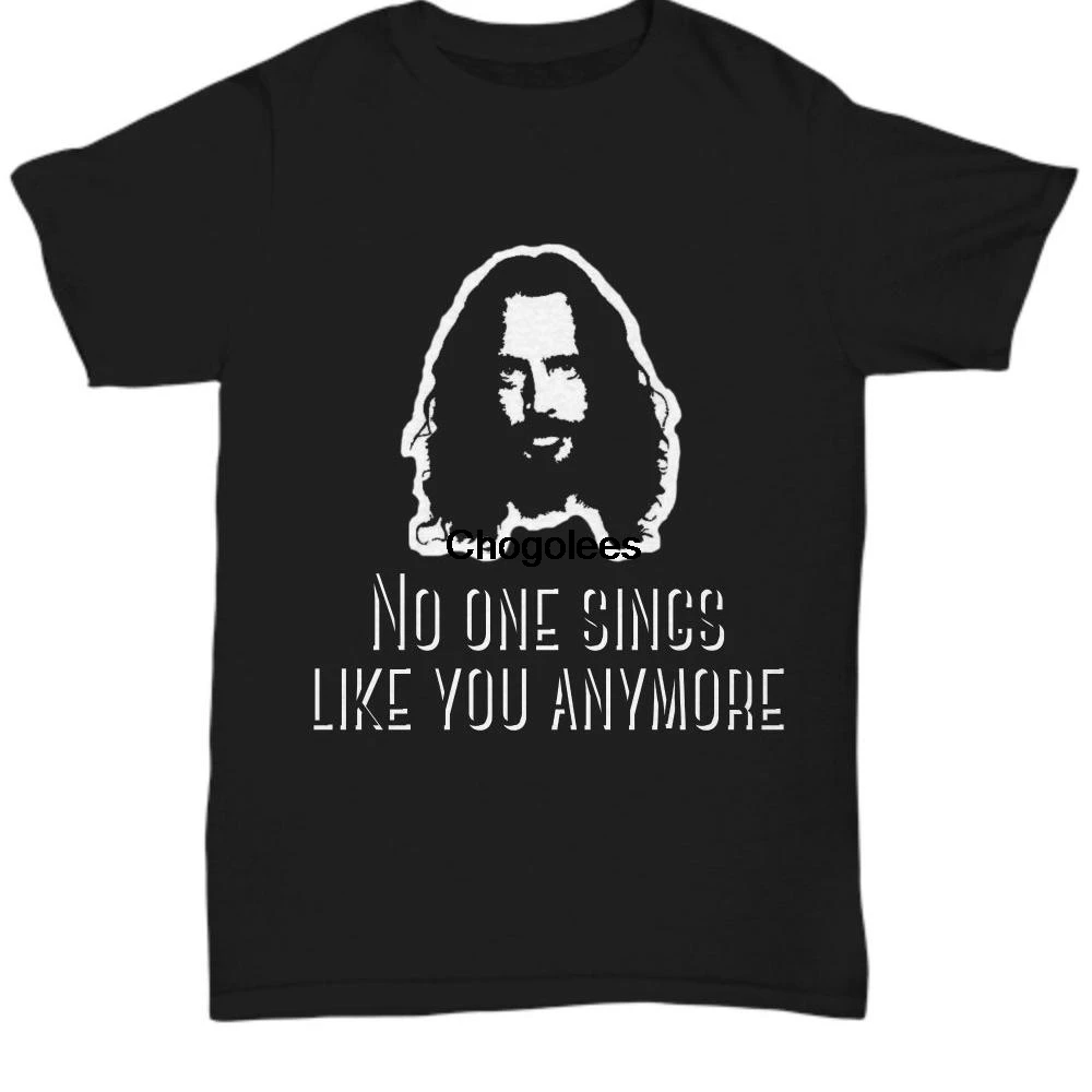 Никто не поет как вы больше футболка Крис Корнелл soundgarden Подарочная черный lover