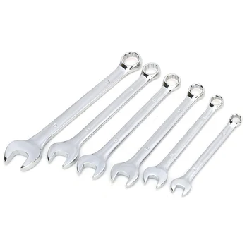 

6pcs Ratchet Wrench Quick Release Single-end Chrome Steel Head Pawl Socket Spanner Screwdriver Professional Repairing Tool Kit