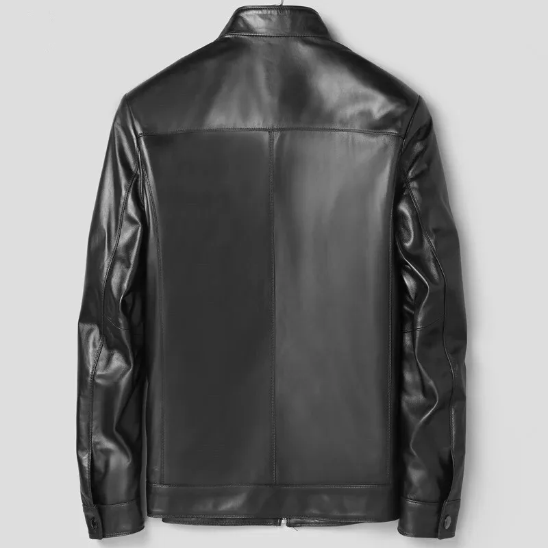 Pudi MT112 новые модные мужские куртки Короткая натуральная овечья кожа куртка и пальто весенняя и осенняя Повседневная Верхняя одежда
