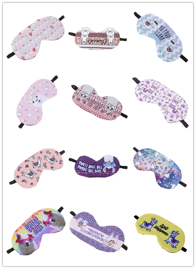 1PC Soft Sleeping Aid Eye Mask Cartoon 3D Creative Travel Sleep Cover Shade Relax Blindfold Eye Care Tool Multi Styles