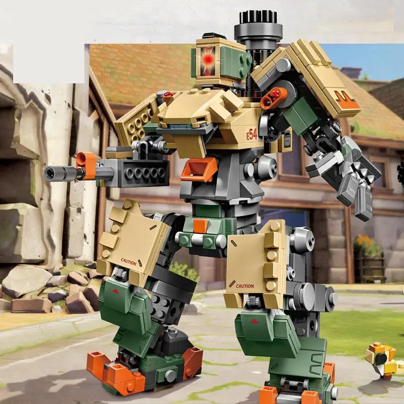 

Sy1300 602pcs New Games Bastion Mecha Compatible Overwatching 75974 50005 Building Blocks Bricks Model Funny Toys For Kid Gifts