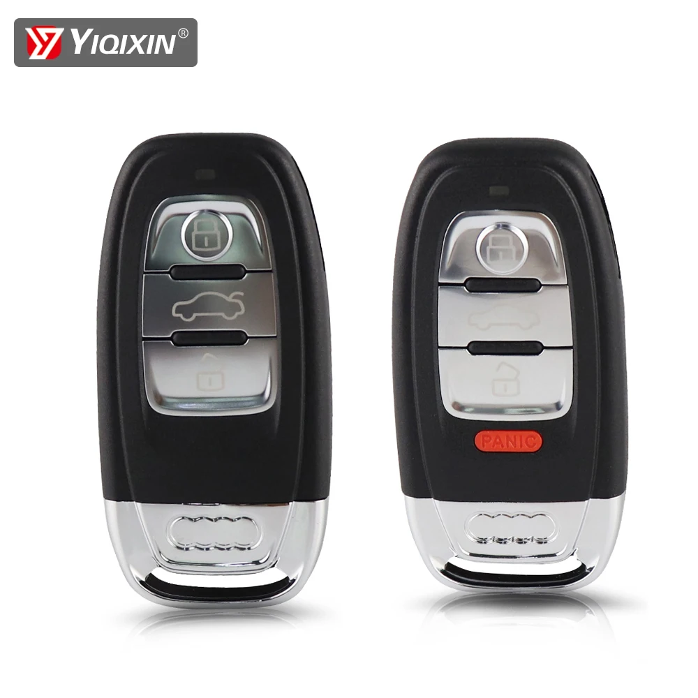 Кнопка YIQIXIN 3/4 для Audi A4L Q5 S4 A5 S5 A6 Q8 A4 A7 A8 A3 RS4 RS5 чехол автомобильного ключа смарт-ключ