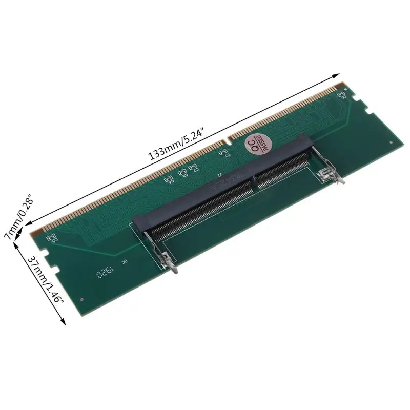 DDR3 SO DIMM to Desktop Adapter DIMM Connector Memory Adapter Card 240 to 204P Desktop Computer Component Accessories