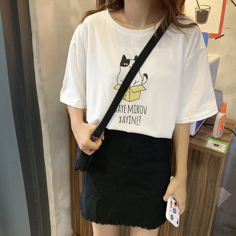 Женская забавная футболка с телепузиками, летний топ, хлопок, с принтом, Harajuku, Корейская одежда, большие размеры, camiseta mujer, футболка, женские топы