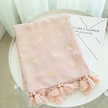 

Women Shawls tree Printing Long Soft Wrap Scarf Vintage Lady Long Neck Large Scarf Shawl Chiffon Black