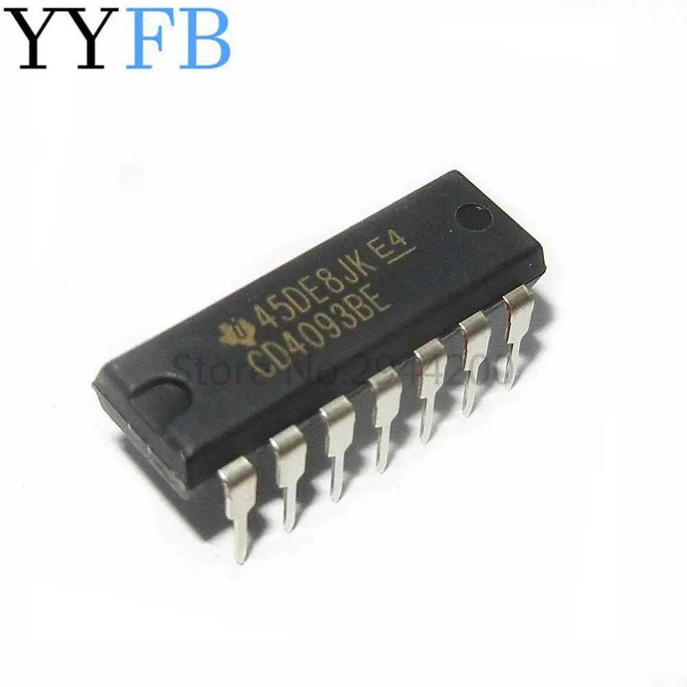 50PCS New original CD4093 CD4093BE DIP-14 with non flip logic gates and inverters | Электроника