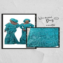 Африканское готовое платье из кружева вышитое нигерийское гипюровое французское кружевное платье сделанное высококачественное Африканское кружевное платье из сетки сшитое