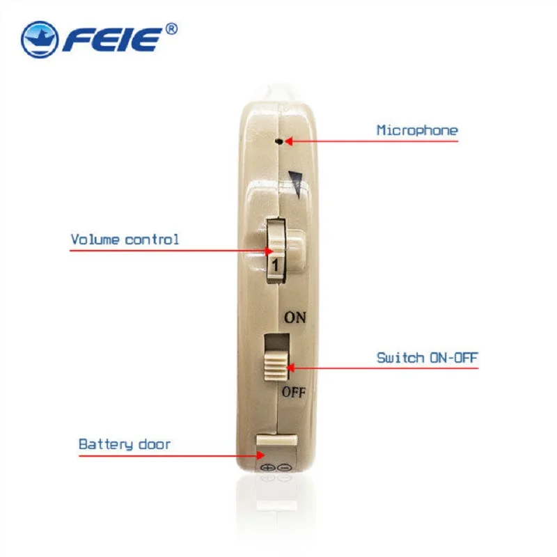 Invisible Hearing Aid Portable Small Mini Device Headphone For Elderly Left right Ear Care Sound Amplifier S 520 Drop Shipping