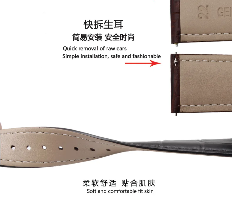 Подходит для huawei Watch 2 Pro GT Quick Release Мужская обувь из материала под крокодиловую кожу во-первых Слои из натуральной кожи ремешок для часов