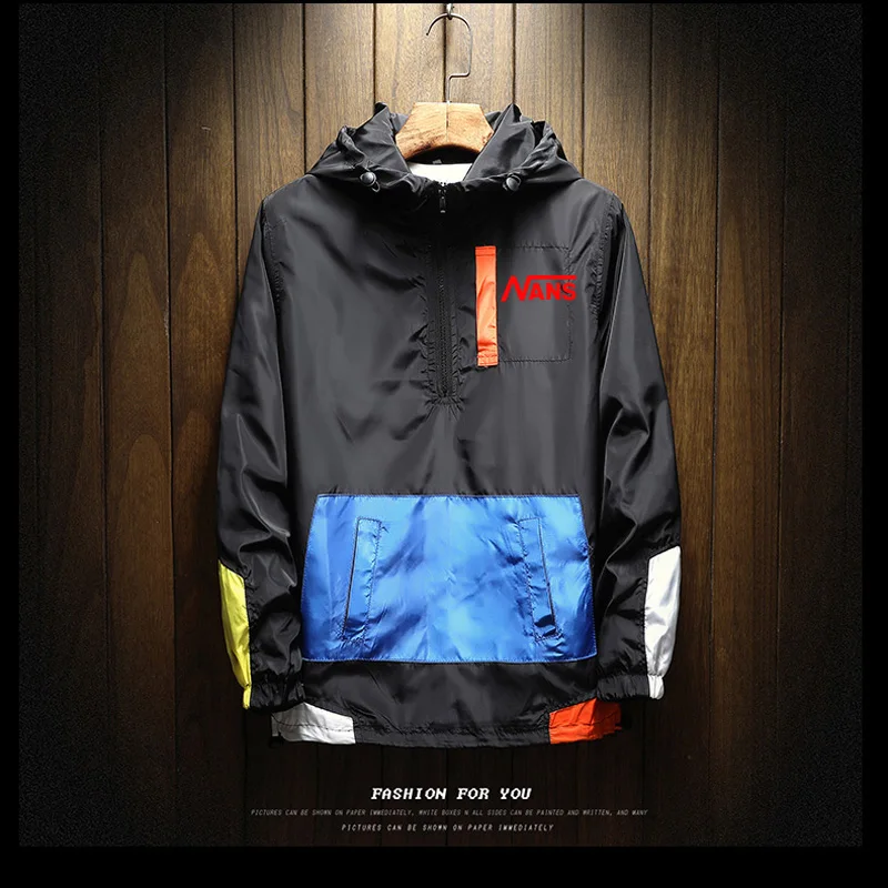 Мужские куртки водонепроницаемые весенние пальто с капюшоном верхняя одежда steetwear spoof бренд nans размера плюс 5XL giacca uomo осенние куртки - Цвет: 8