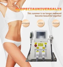 

2021 newest portable IPL hair removal Laser nd yag /Multifunction Laser Beauty Machine SHR IPL ND YAG with 2 handles