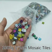 1000 г/35,27 унций DIY мозаичная плитка с сияющими бликами Кристальное стекло красочный художественный камень переливающийся ремесло материалы для детей/детей
